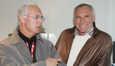 „Kaiser“ Franz Beckenbauer (li.) und Dietrich Mateschitz.