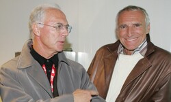 „Kaiser“ Franz Beckenbauer (li.) und Dietrich Mateschitz.