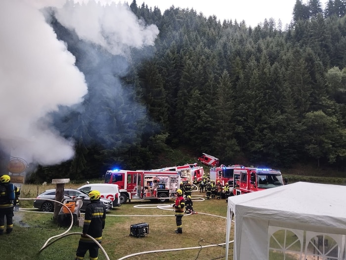 Großaufgebot an Einsatzkräften