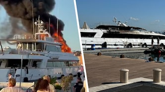 Vorher – nachher: schwere Brandschäden an der Millionen-Yacht.