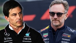 Ex-RB-Teamchef Christian Horner (rechts) und Mercedes-Teamchef Toto Wolff haben sich schon des ...