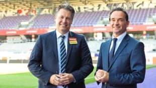 Präsident Kurt Gollowitzer (re.) und Finanzvorstand Harald Zagiczek arbeiten unter Hochdruck.