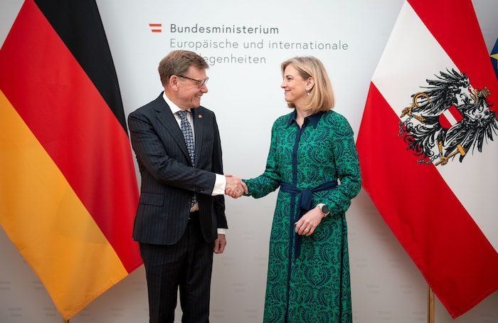Die Außenminister Wadephul und Beate Meinl-Reisinger