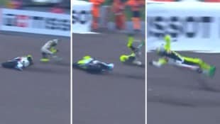 Franco Morbidelli überschlug sich mehrmals.