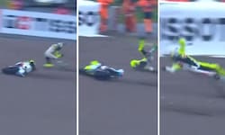 Franco Morbidelli überschlug sich mehrmals.