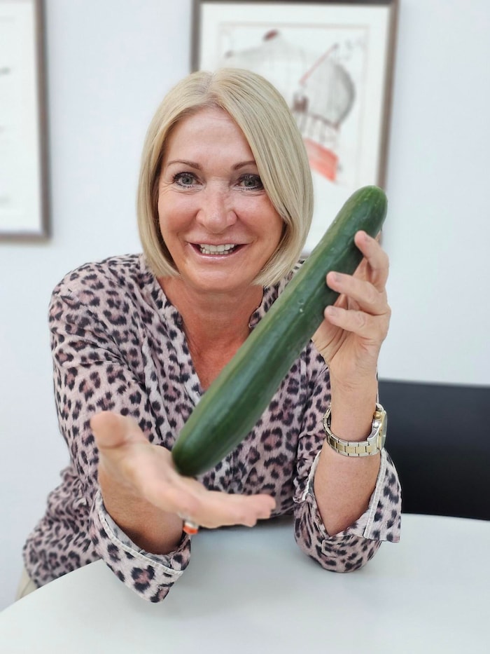 „Krone“-Redakteurin Christa Blümel setzt auf steirische Gurken.