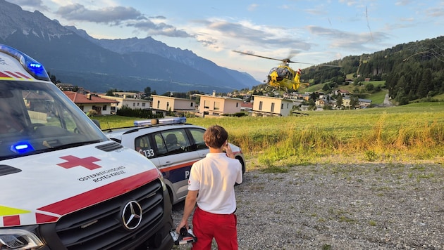 Der Notarzthubschrauber „Christophorus 1“ war in Tulfes im Einsatz.