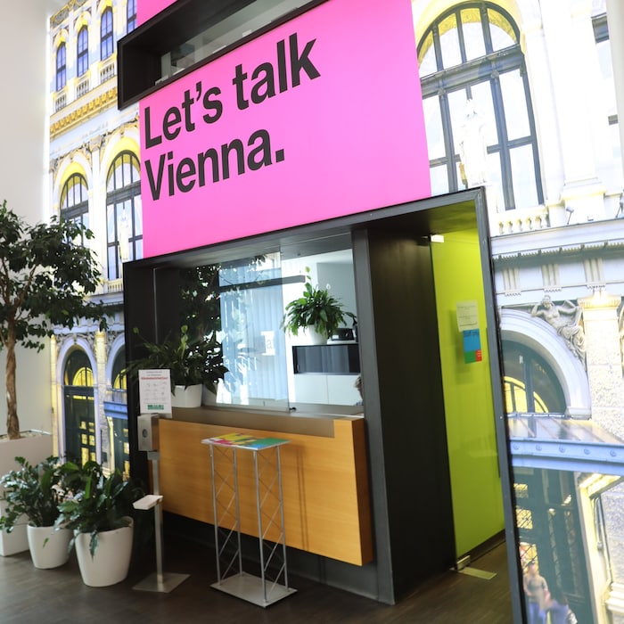 Die schicke Optik im Expat-Center der Wirtschaftsagentur soll Expat-Spitzenkräften Lust auf Wien ...