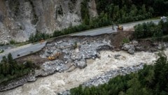Das Hochwasser an der Ötztaler Ache im Sommer 2023 führte zu enormen Schäden im Bereich der ...