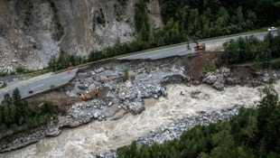 Das Hochwasser an der Ötztaler Ache im Sommer 2023 führte zu enormen Schäden im Bereich der ...
