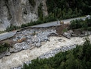 Das Hochwasser an der Ötztaler Ache im Sommer 2023 führte zu enormen Schäden im Bereich der ...