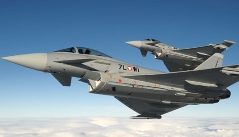 Sorgen auch für Österreichs Sicherheit in der Luft: die Eurofighter.