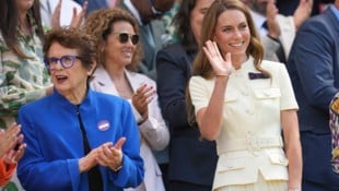 Prinzessin Kate neben Tennis-Legende Billie Jean King