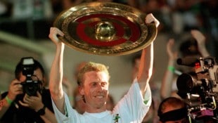 Peter Stöger wurde 1996 mit Rapid Meister, wurde damals zum besten Mittelfeldspieler der ...