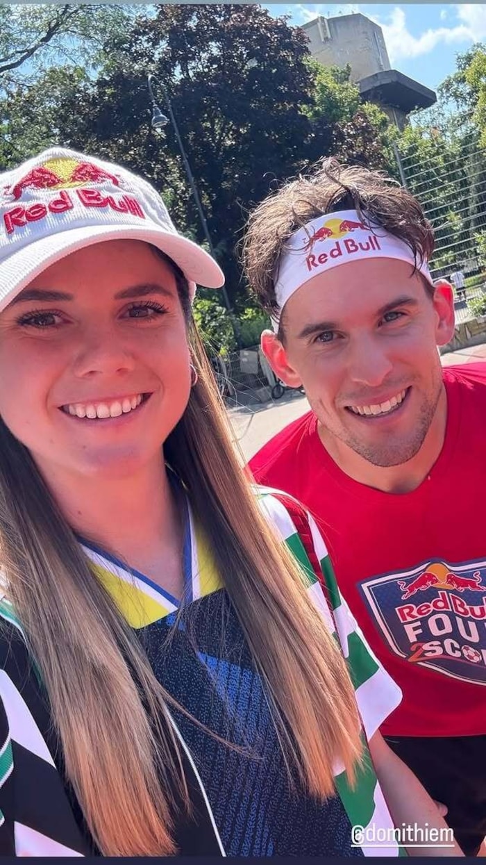 Sarah Zadrazil und Dominic Thiem.