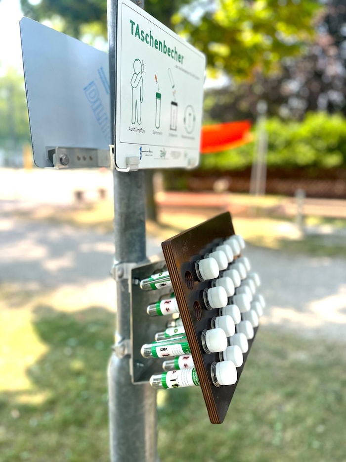 In Gmunden gibt es die „TAschenbecher“ seit 2023.