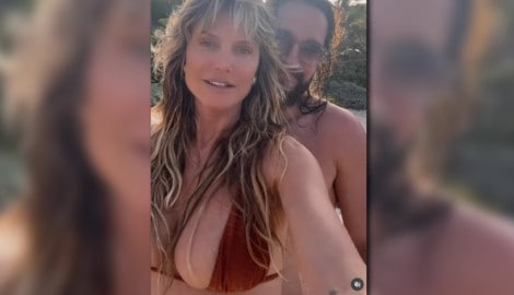 Heidi Klum zeige sich kurz vor dem Hochzeitstag Anfang August verliebt mit ihrem Tom.