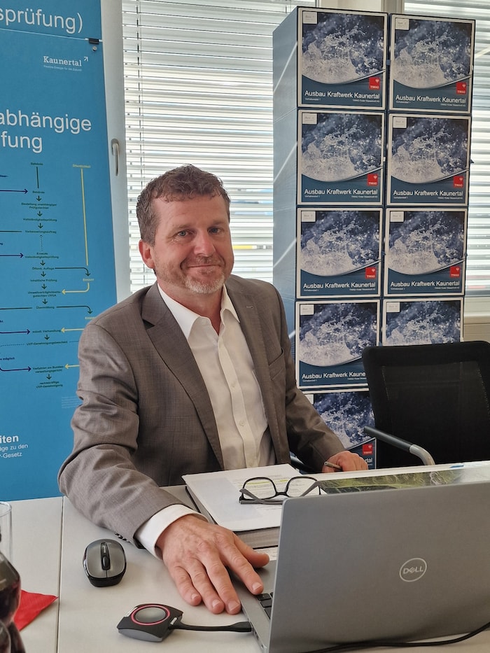 Der neue Projektleiter Andreas Dengg beim Medientermin am Montag.