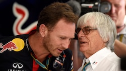 Bernie Ecclestone (rechts) übte scharfe Kritik an Christian Horner (links).