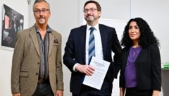 Klaus Widl (Behindertenrat), Florian Horn (Liga für Menschenrechte) und Shoura Zehetner-Hashemi ...
