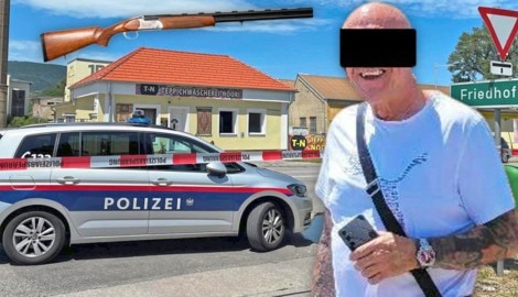 Nach dem Blutbad nahm sich der verdächtige Schütze an den nahe gelegenen Weinstöcken das Leben.