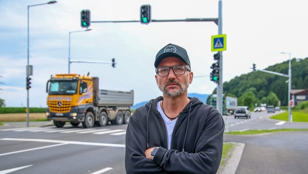 Die Ampel regt Pendler und Unternehmer wie Wolfgang Ehm auf.