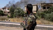 Ein Kämpfer in der syrischen Provinz Suweida