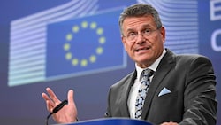 EU-Handelskommissar Maros Sefcovic versucht, einen Kompromiss im Zollstreit mit den USA ...