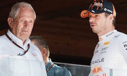 Helmut Marko (li.) und Max Verstappen