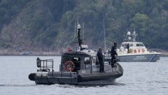 Ein Frontex-Patrouillenboot vor der Insel Lesbos