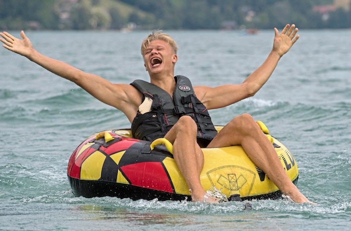 Erling Haaland hatte in Salzburg seinen Spaß.