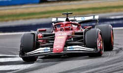 Charles Leclerc in seinem SF-25 beim Großen Preis von England.