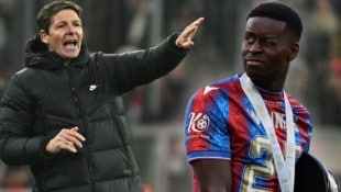 Crystal-Palace-Trainer Oliver Glasner (li.) könnte bald seinen Schützling Marc Guehi verlieren.