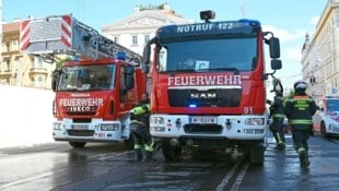 Die Berufsfeuerwehr war rasch an Ort und Stelle.