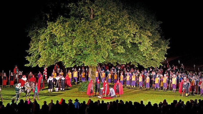 Stimmungsvolle Freiluftbühne mit 2000 Sitzplätzen in Frankenburg am Hausruck