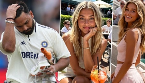 Cricket-Star Rishabh Pant (li.) ließ sich von KI-Model Mia Zelu täuschen.