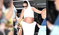 Rihanna setzt auch während Schwangerschaft Nummer drei nicht auf modische Zurückhaltung.