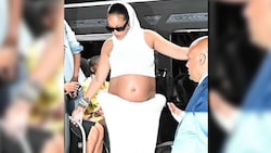Rihanna setzt auch während Schwangerschaft Nummer drei nicht auf modische Zurückhaltung.