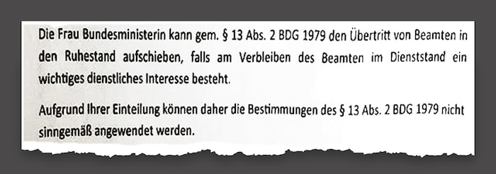 Aus dem Schreiben an den Offizier, welches der „Krone“ vorliegt.