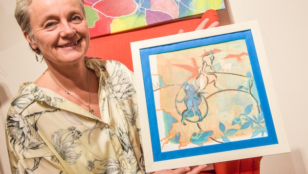 Jutta Berger zeigt ihre eigene „Bunte Wölt“ und besticht mit einem Potpourri aus vielen ...