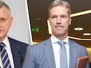 Reinhold Binder, Chef der Produktionsgewerkschaft PRO-GE (links), und Christian Knill, Sprecher ...