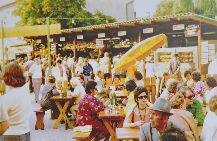 Historisches Bilddokument: So ging es 1974 bei den ersten Jakobitagen zu.