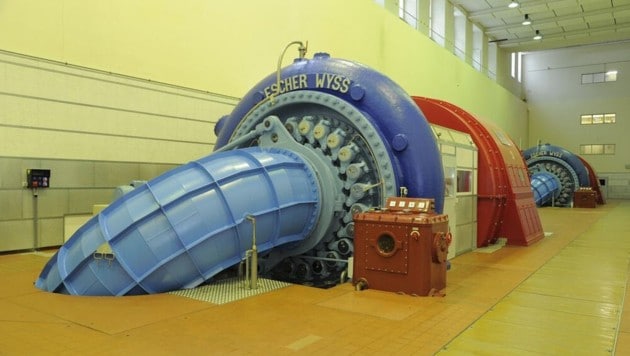 Die Wasserkraftwerke spielen bei der Energieversorgung nach wie vor die größte Rolle.