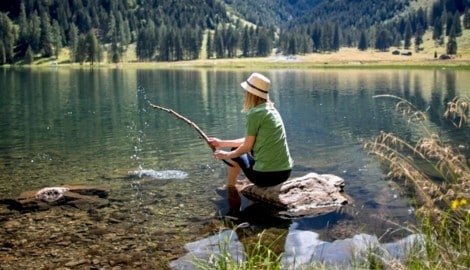 Idylle: Schwarzensee, Naturpark Sölktäler