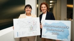 LH-Stellvertreterin Manuela Khom (li.) und Landesrätin Simone Schmiedtbauer: Durch Investitionen ...