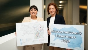 LH-Stellvertreterin Manuela Khom (li.) und Landesrätin Simone Schmiedtbauer: Durch Investitionen ...
