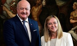 Bundeskanzler Christian Stocker absolvierte seinen Antrittsbesuch bei Italiens Regierungschefin ...