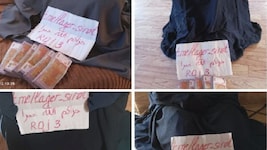 Mit solchen Bildern wurde für Spenden geworben. Die Geldbündel zeigen, wie erfolgreich die ...