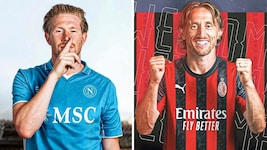 Kevin De Bruyne (li.) heuerte bei Napoli an, Luka Modric (re.) landete bei Milan.