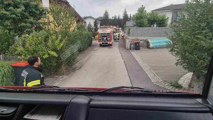 Die Feuerwehr rückte zur Rettung an.